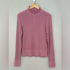 J. Crew Ruffleneck Merino Wool-Blend Sweater